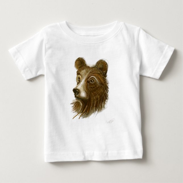 Bear Print Baby Tee (Front)
