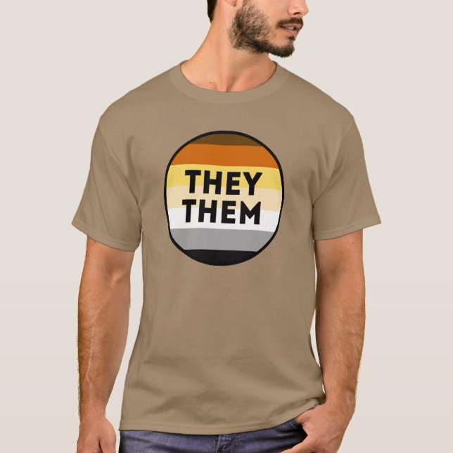 Bear Pronouns Pride T-Shirt (Front)