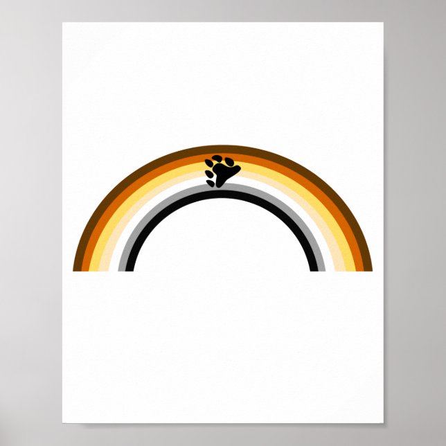 Bear Rainbow Poster (Front)
