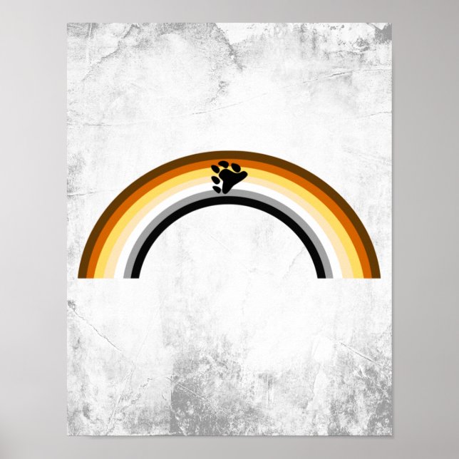 Bear Rainbow Poster (Front)