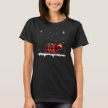 Bear Red Plaid Santa Christmas Light Xmas Matching T-Shirt<br><div class="desc">Bear Red Plaid Santa Christmas Light Xmas Matching Pajama</div>