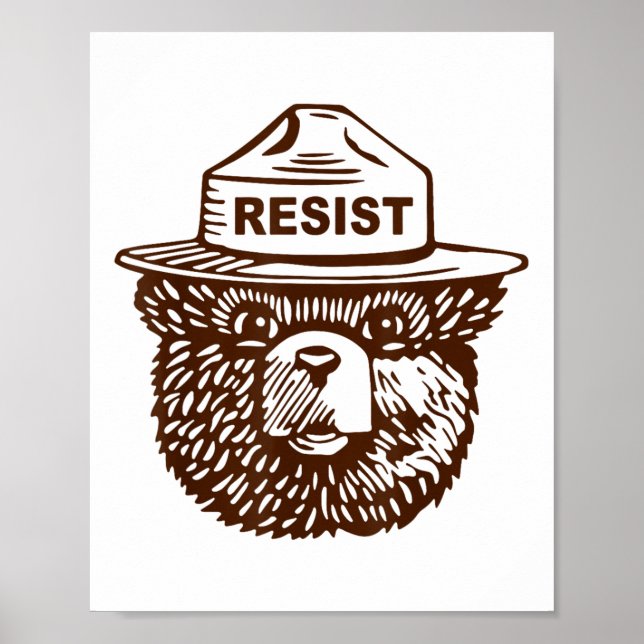 Bear Resist Destruction  Poster (Front)