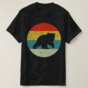 bear retro vintage silhouette 70s 80s T-Shirt