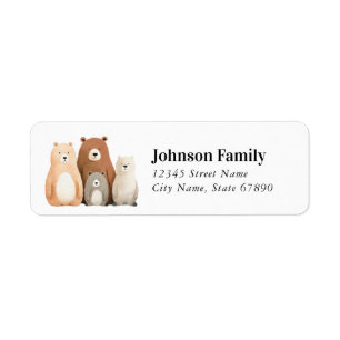 Bear Return Address Labels