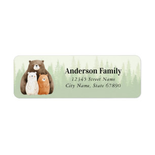 Bear Return Address Labels