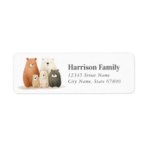 Bear Return Address Labels