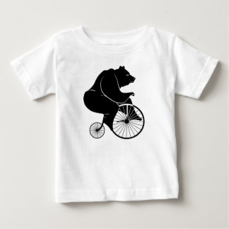 Bear Riding Vintage Bike Romper Baby T-Shirt