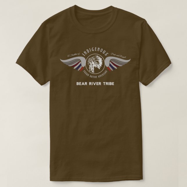 Bear River Native American Indian Tradition Pride  T-Shirt (Design Front)