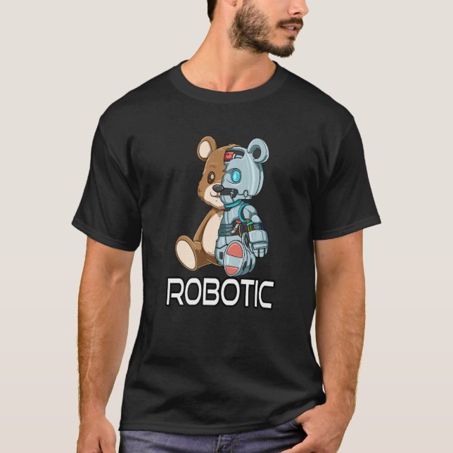 Bear Robot Robotic Cyborg T-Shirt (Front)