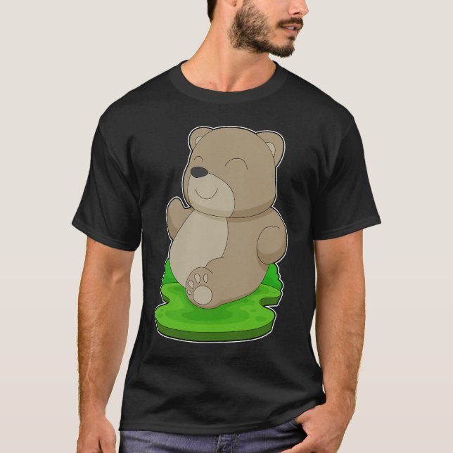 Bear Runner Running Sports T-Shirt (Front)