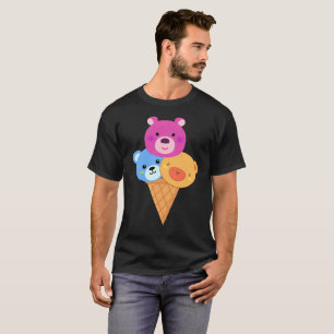 Bear Scoop Ice Cream Cone T-Shirt