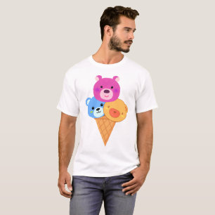 Bear Scoop Ice Cream Cone T-Shirt