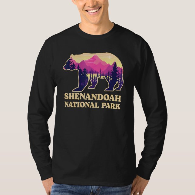 Bear Shenandoah National Park Virginia Hiking Souv T-Shirt (Front)