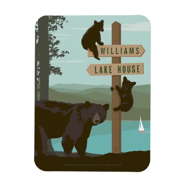 Bear Sign Post Magnet (Vertical)