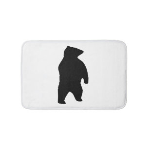 Bear Silhouette Bath Mat