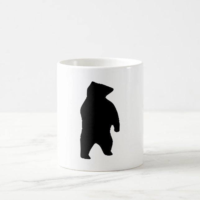 Bear Silhouette Coffee Mug (Center)