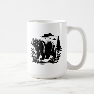 Bear Silhouette Coffee Mug