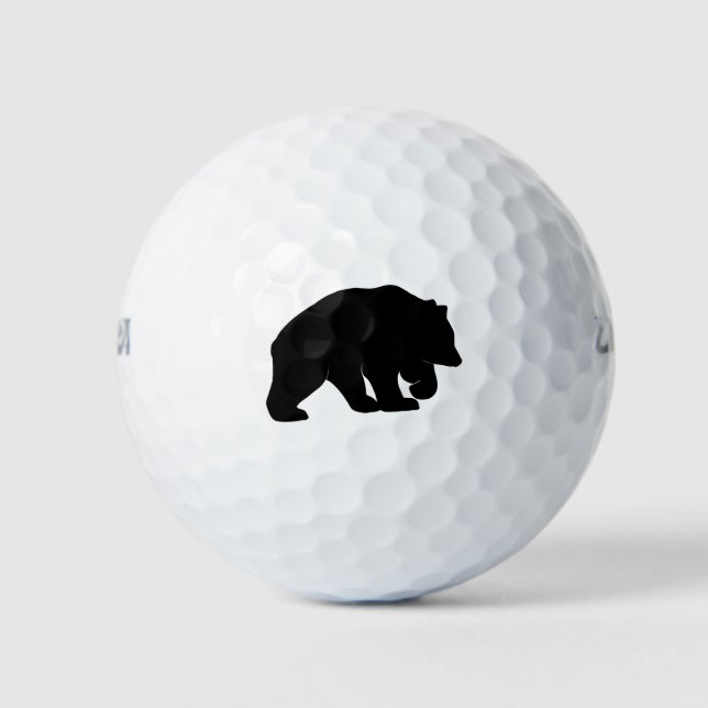 Bear Silhouette Golf Balls (Front)