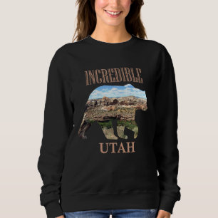 Bear Silhouette Incredible Utah Escalante Wilderne Sweatshirt