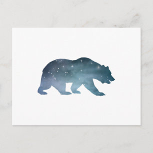 Bear Silhouette Postcard