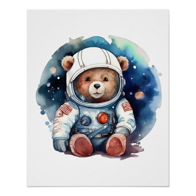 bear space poster (Front)