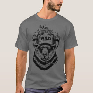 Bear stay wild lines T-Shirt