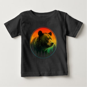 Bear sunset nature animal wildlife baby T-Shirt