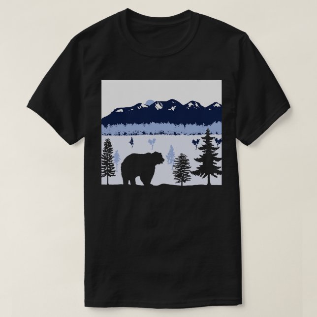 Bear Sunset TShirt (Design Front)