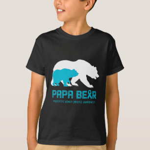 Bear Support Polycystic Kidney Disease Awareness  T-Shirt