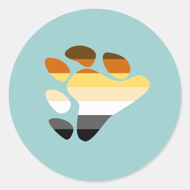 Bear Symbol Classic Round Sticker (Front)