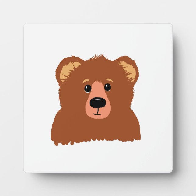 Bear Tabletop Plaque with Easel (Front)