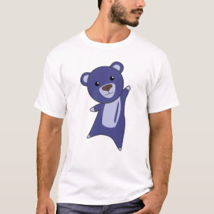 Bear Teddy Bear Little Bear Blue Funny T-Shirt