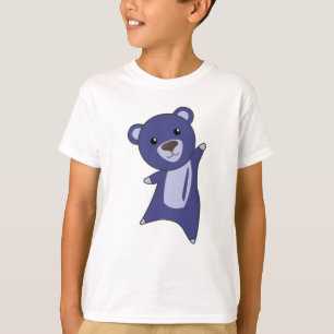Bear Teddy Bear Little Bear Blue Funny T-Shirt