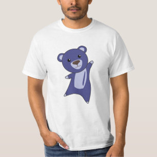 Bear Teddy Bear Little Bear Blue Funny T-Shirt