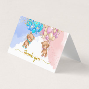 Bear Thank you Card