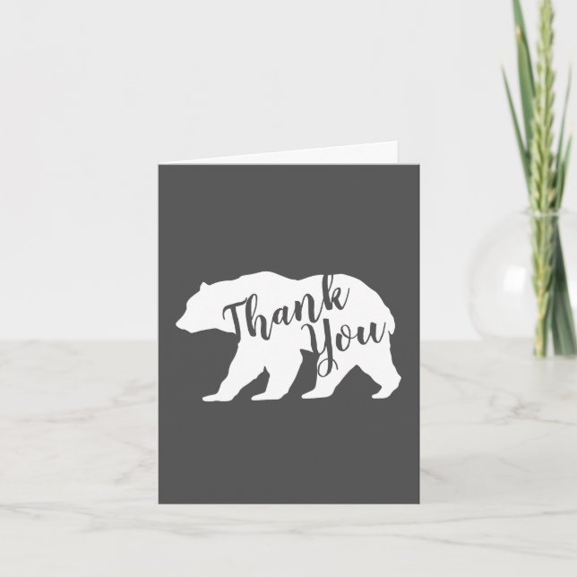 Bear Thank You Silhouette (Front)