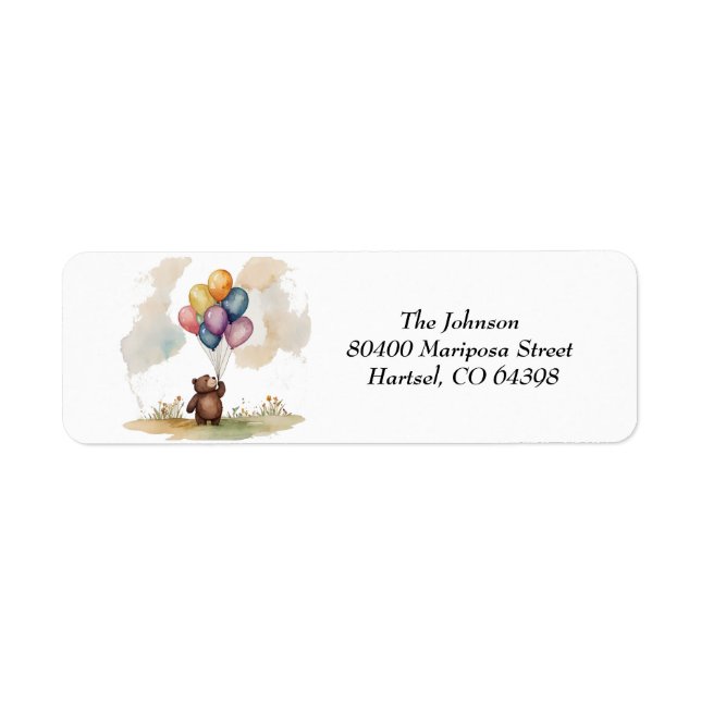 Bear Themed Gender Neutral Baby Shower (Front)