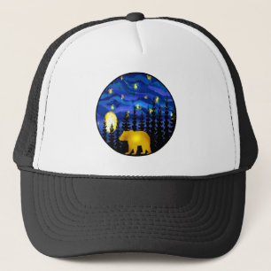 bear this night trucker hat