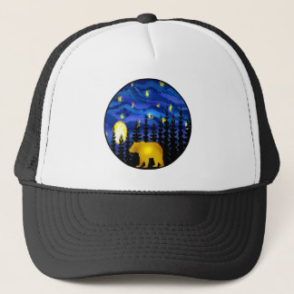 bear this night trucker hat