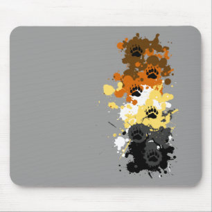 bear tracks mouse pad