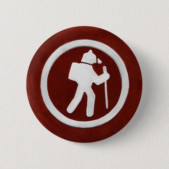 Bear Trail Marker 6 Cm Round Badge (Front)