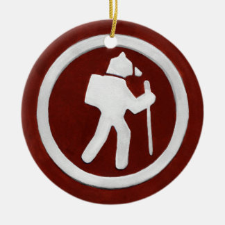 Bear Trail Marker Ceramic Tree Decoration