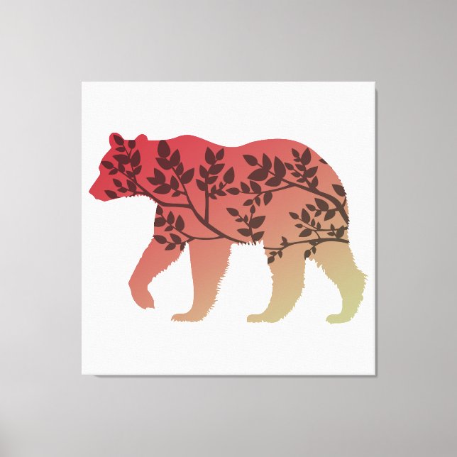 Bear Tree Canvas Print (Front)