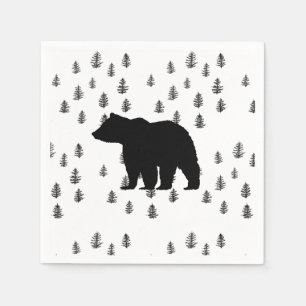 Bear Trees Wilderness Mountain Napkin