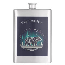 Bear Under Aurora Lights