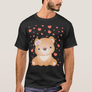 Bear Valentine's Day Red Heart's For Bear Lover T-Shirt