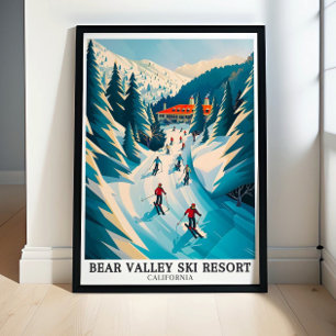 Bear Valley Ski Resort Poster - Sierra Nevada Post