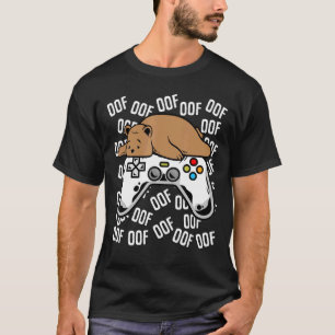 Bear Video Game Noob Oof Kids Boys Girls T-Shirt