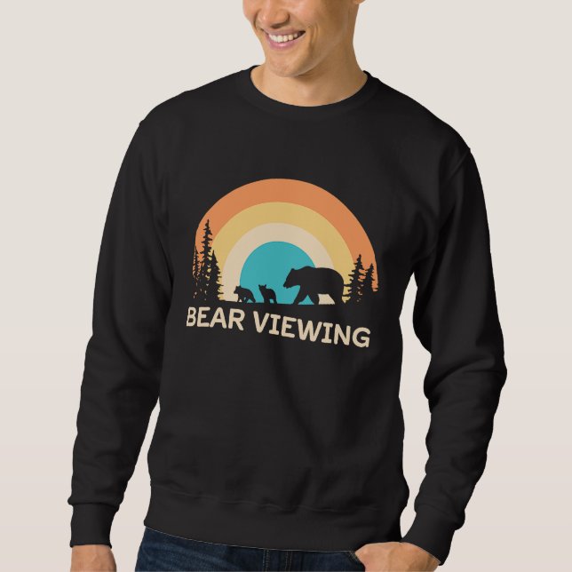 Bear Viewing in Zoo National Park or Alaska Cruise Sweatshirt (Front)