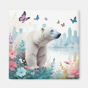 Bear Vintage Animal Nature Environment Decor City Magnet